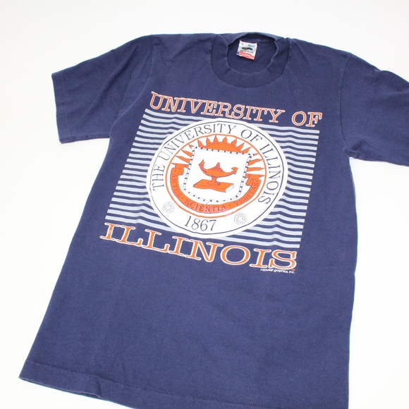 Vintage Tops - Vintage University of Illinois T-Shirt